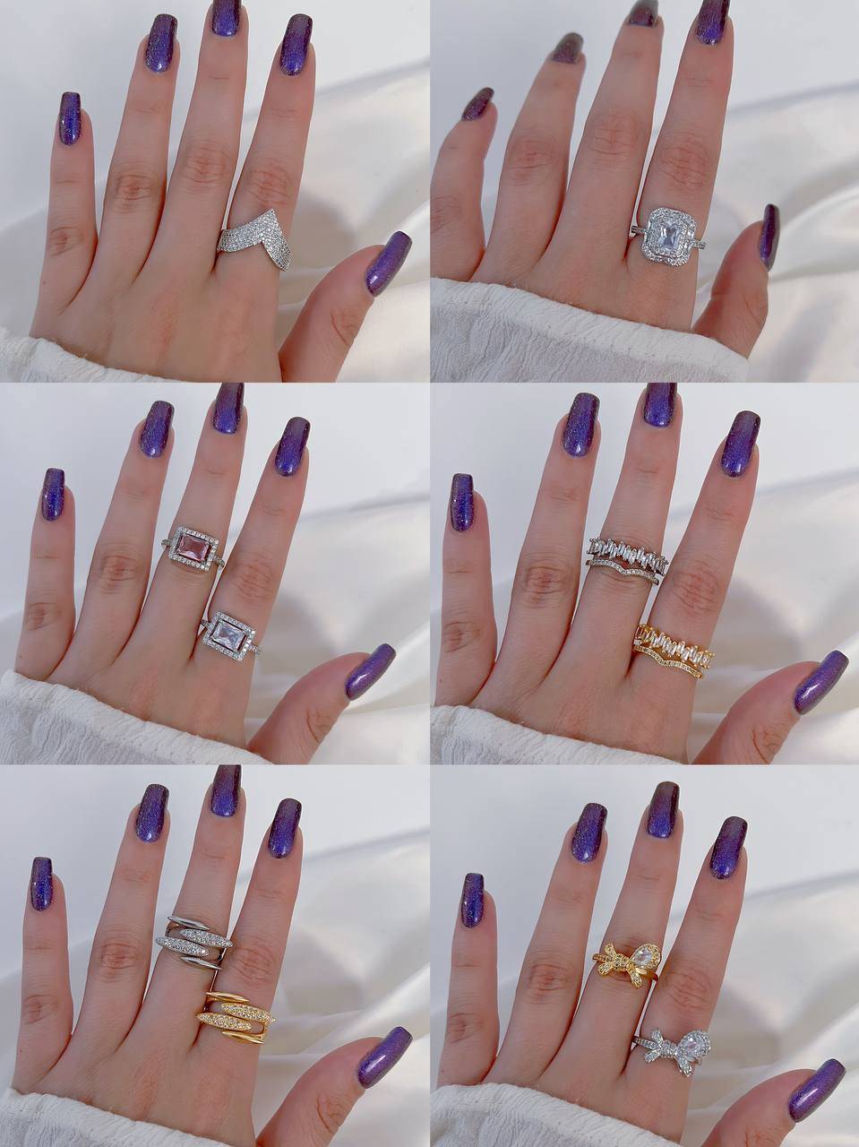 کالکشن انگشتر طرح جواهر سنا